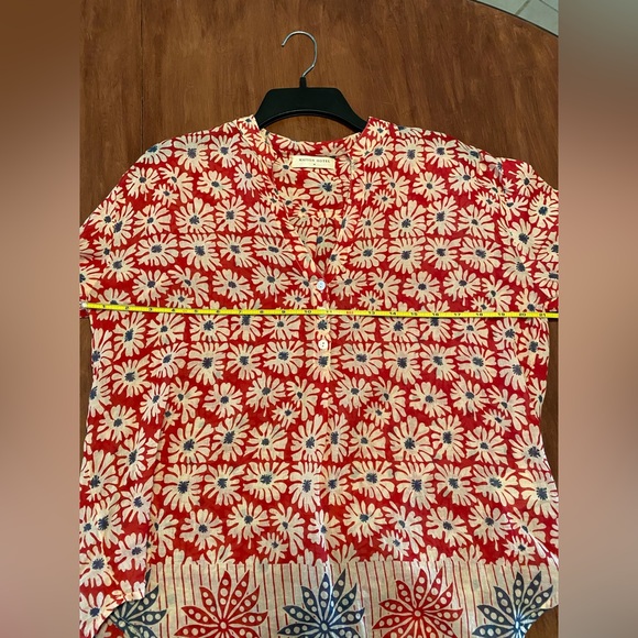 Maison Hotel Nadina Blouse Las Dalias Print Size M - Picture 9 of 13